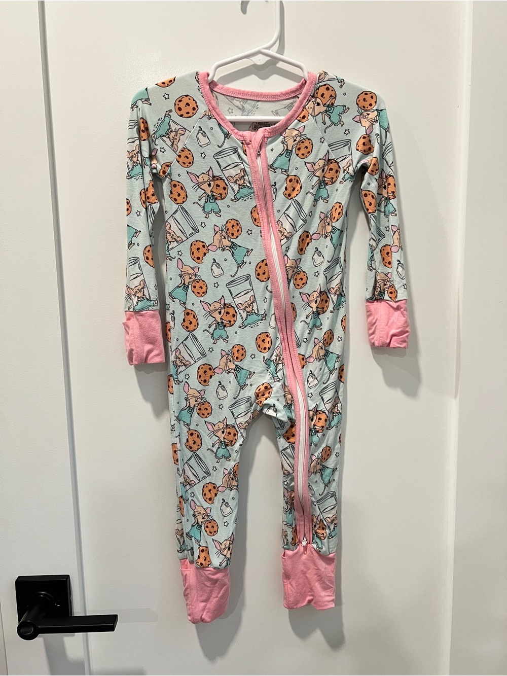 Bamboo Cookie Mouse Convertible Zippy Pajamas | 12-18 Months